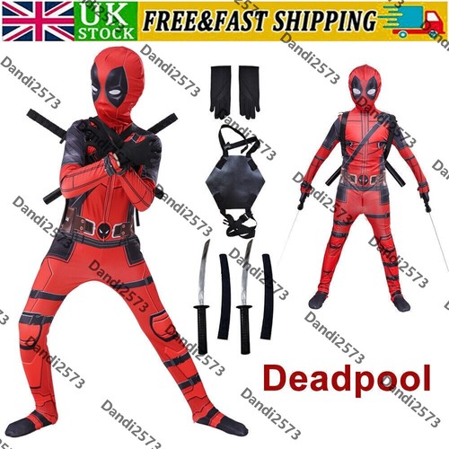 Deadpool costume cosplay kids - costume,
