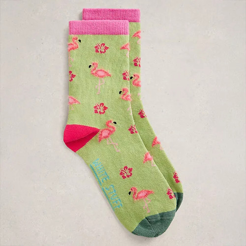 White stuff fluffy flamingo - white,