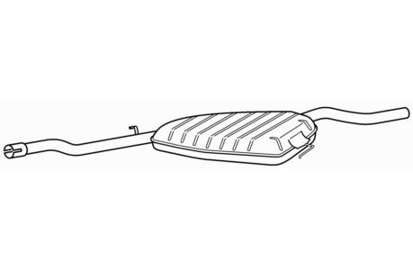 Centre exhaust silencer for - silencer,