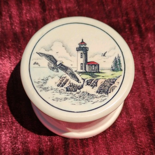 Skrimshaw resin trinket box - trinket,