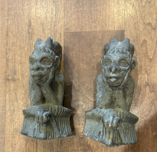 Winged gargoyle cement stone - cement,