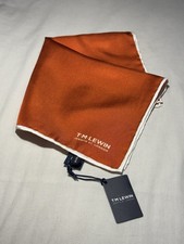 TM Lewin Orange Silk Pocket