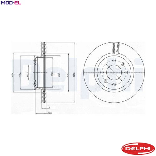 Brake disc bg4295 - brake,