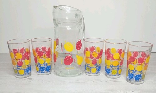 Vintage fruit themed glass - themed,