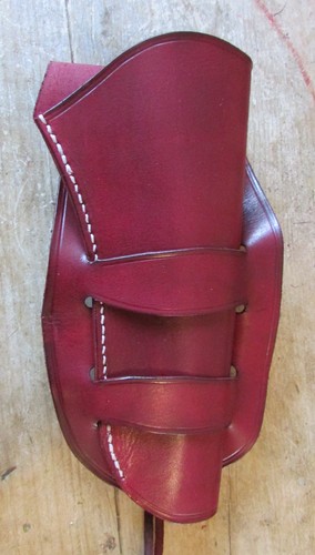 New mahogany genuine leather - new,