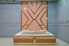 Zeena  Wall Tall Headboard Bed