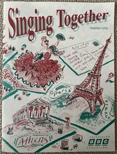SINGING TOGETHER 1991 Illust BBC Radio For Schools ART SONG BOOK Susan Hellard