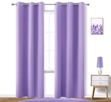 KOUFALL Lilac Purple Curtains