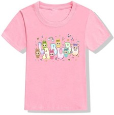 Labubu Montage Kids T-Shirt Cute Viral Adult Birthday Gift Tee Top Girl Boys