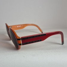 Karl Lagerfeld Red Orange Sunglasses Frame Logo Oval Shape