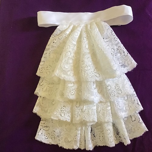 Jabot cravat white - jabot,