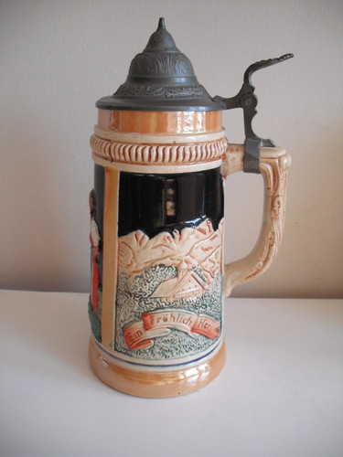 Vintage german beer stein - german,