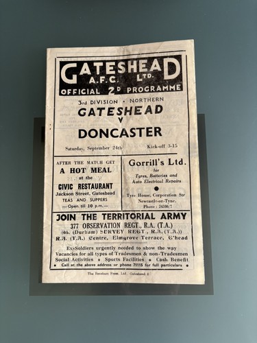 Gateshead doncaster 24th - gateshead,