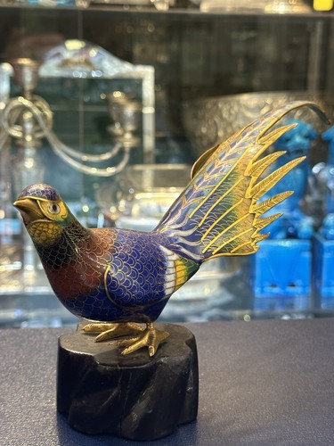 Large chinese cloisonné - chinese, bird