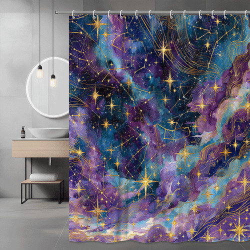 Galaxy star shower curtain - galaxy,