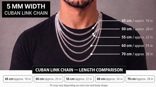 Stainless steel cuban link - steel,