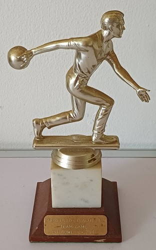 Ten pin bowling trophy - bowling,