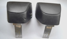 ROVER P5B/P6 FRONT HEADRESTS WITH READING LIGHT EBONY GENUINE NEW NOS *VERY RARE