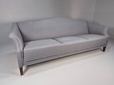 Vintage Danish 3 seat Sofa Grey Blue Curved Back 1950s EB8948 V3SS
