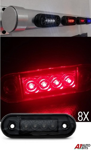 Dark curved fit led - fit, red