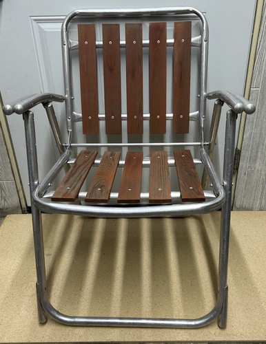 Vintage wood aluminum - wood, &