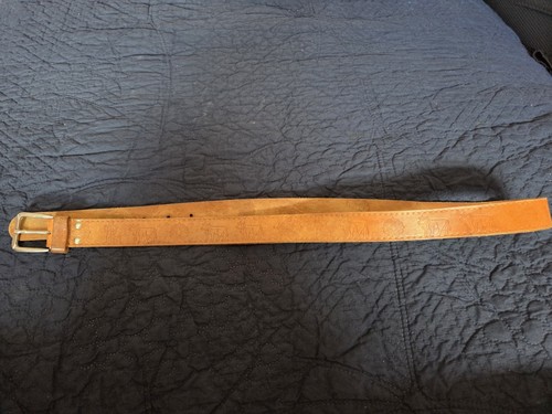 Vintage italian leather belt - vintage,