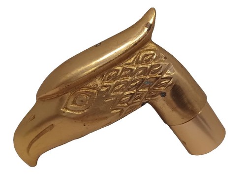 Brass cane handle eagle bird - brass,