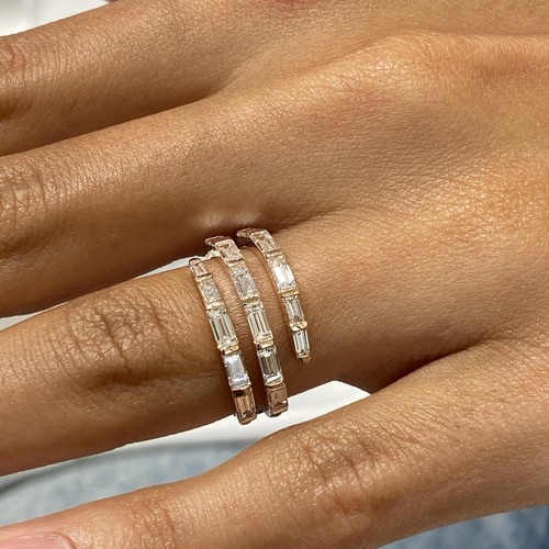 6ct tcw band ring - ring, rose