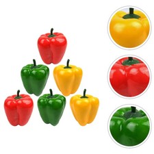  6 Pcs Fake Peppers Artificial