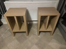 bedside tables x 2 Oak Very Sturdy Heavy Collection Cheshire