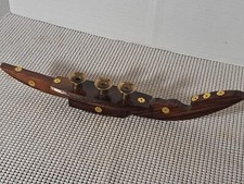 Wood Gondola Snake Boat Candle