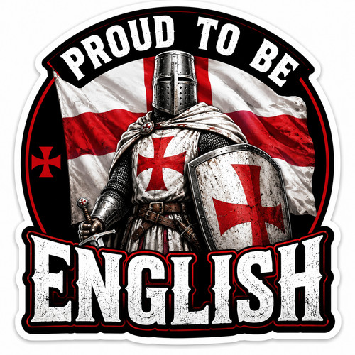 Proud english sticker - to,