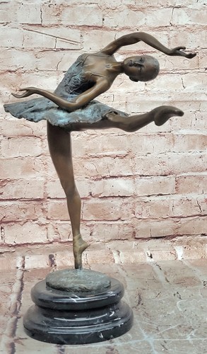 Signed milo bronze ballerina - signed,