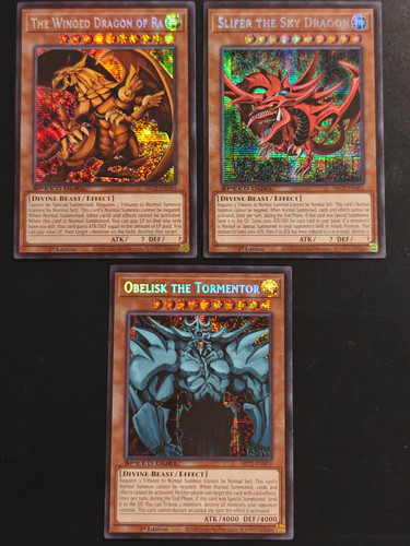 Yugioh egyptian god cards - yugioh,