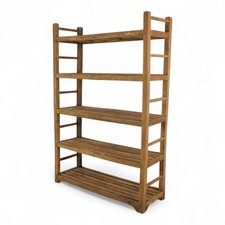 Large Vintage Wooden Rustic Shelves Shelving Rack Shop Display