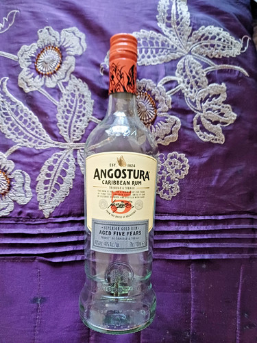 Angostura rum bottle - rum, (empty)