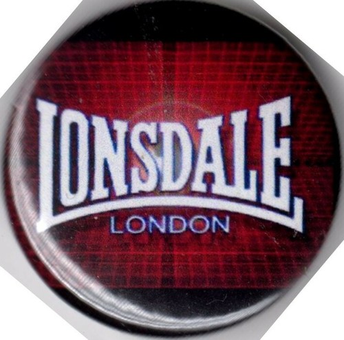 Lonsdale pin button badge 25mm - lonsdale,