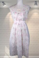 DREAMY Vintage Wispy Floral Nylon Nightdress Nightgown - Saks Fifth Avenue UK 14