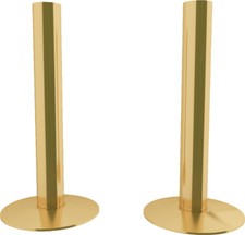 UK Radiators Pipe Covers&Collars Pipe Sleeves EasyFit Brass Polished Brass 130mm