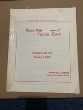 King Air Flying Club Check List For Cessna 150