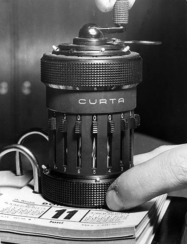 Calculating machine curta - calculating,