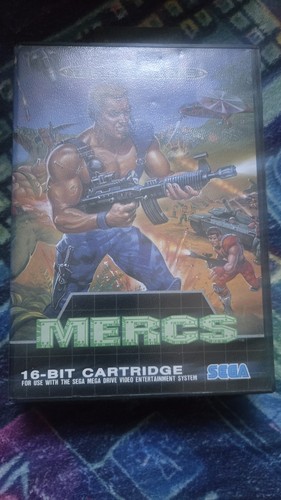 Sega megadrive mercs - pal, boxed