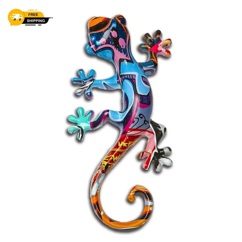 Resin gecko wall - resin,