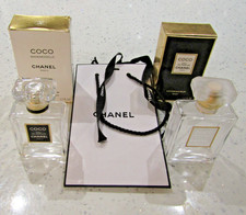 Coco Chanel & Mademoiselle Empty Perfume Bottles With Boxes and Bag!