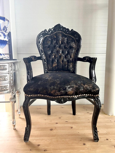 Armchair french louis - french, in