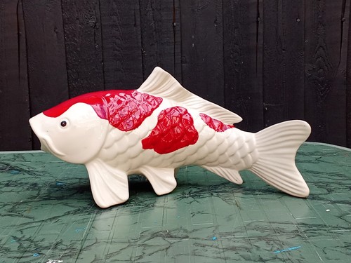 Kohaku koi ceramic - koi,
