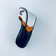 Callaway X2 Hot Hybrid Golf Club Head Cover Vinyl - Black, White and Amber