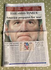 The Times newspaper 14th Sept