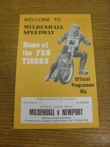 1977 speedway programme - 29/05/1977,