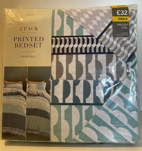 Next teal geometric - next, duvet